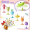 48-piece Big Eye Animal Spring Launcher Toy Set - Bouncy Jumping Toys for Boys and Girls, Suitable for Classroom Prizes and Goodie Bag Fillers, Includes 6 Styles